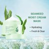 Grospe Seaweed Face Moisturizer, Seaweed Face Mud Mask Deep Hydrating Face Cream for Women Oil-Water Balance Facial Moisturizer for Oily and Dry Skin Repairing Barrier and Nourishing Skin,7.05Oz