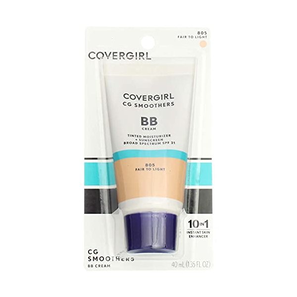 CoverGirl Smoothers SPF 15 Tinted Moisturizer, Fair To Light 805, 1.35-Ounce Packages (Pack of 2)