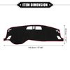 VekAuto Dashboard Cover Compatible for Mitsubishi Outlander 2023, Non-Slip Polyester Black Red Dash Cover Mat Dash Board Protector Cover