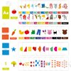 merka Toddler Flash Cards Alphabet, Double-Sided Flash Cards for Toddlers 1-4 Years, Set of 64 Letters, Colors, Shapes and Numbers, Learning Toy Educational Preschool Toddler Flashcards