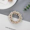 3PCS Pearl Hair Scrunchies Fashion Pearl Hair Ties with Elastic Hair Bands Ponytail Holder Beaded Hair Ropes Hair Accessories for Women and Girls