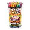Safari Smencils Cylinder - HB #2 Patented Gourmet Scented Pencils, 50 Count, Gifts for Kids, Classroom Rewards, Party Favors, Stuffers