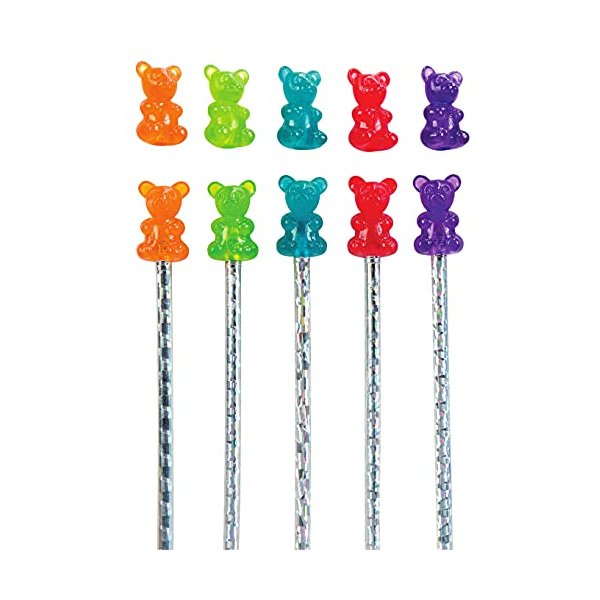 ToyPlaya Scented Gummy Bear Pencil Toppers 12x pcs