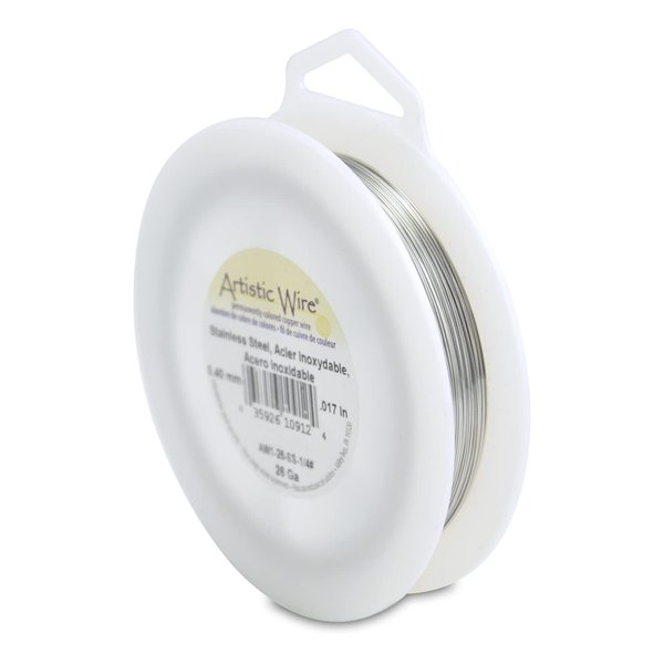 Artistic Wire 26 Gauge Stainless Steel Craft Jewelry Wrapping Wire Wire, 366 ft