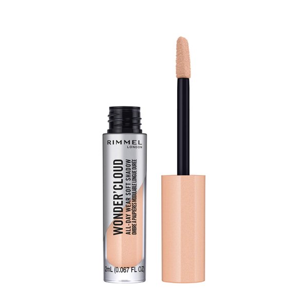 Rimmel London Wonder'Cloud Eyeshadow, Buildable, Long-Wearing, Built-In Primer, 005, Chill Peach, 0.06oz