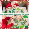 Qyeahkj 54 Sets Christmas Tree DIY Ornaments Craft Kit for Kids Toddlers Christmas Hanging Art Project Paper Ornaments Making Crafts for Preschool Kids Ages 4-8, 8-12 for Xmas Party Favors, 9 Styles