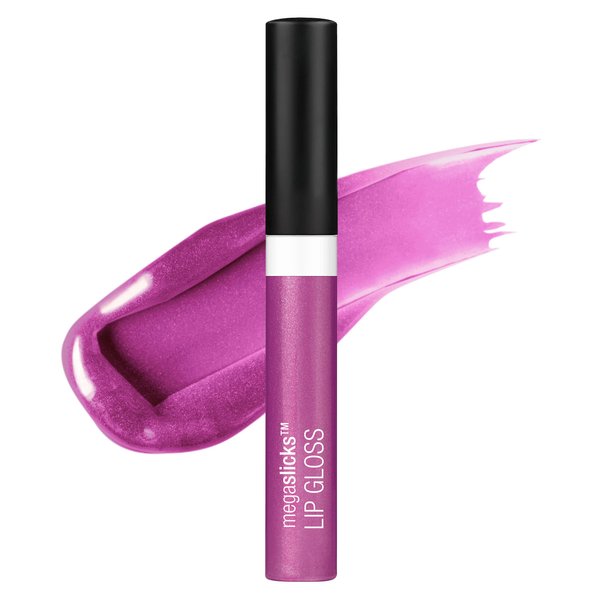 wet n wild MegaSlicks Lip Gloss, Ultra-Glossy, Vitamin-E Enriched, Ultra-Gloss High Shine Moisturizing, Cruelty-Free & Vegan - Berried Treasure