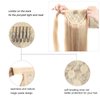 Ugrace Hair Blonde Ponytail Extension Human Hair Ponytail For Women Clip In Ponytail Hair Extensions Wrap Around Long Ponytail Remy Straight One Piece Hairpiece Hair(14 inch, Ombre #16/613)