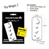 INKARTLINK Semi Permanent Tattoos, Temporary Tattoos, Adult Art Designs, Party Favors, Waterproof, Realistic, No Adhesive, Non-Reflective, Lasts 1-2 Weeks, Medium (Bat 1)