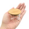 Acrylic Liquid Powder Glass Dappen Dish Glass Cup w Lock Bamboo Cap Lid Bowl for Acrylic Nail Art Kit (HJ-NAPB026-1pcs)