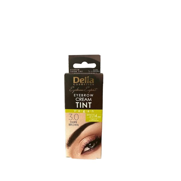 DELIA HENNA/COLOR CREAM EYEBROW PROFESSIONAL TINT KIT SET Dark Brown