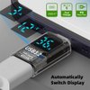 xiwai 3pcs/lot Type-C Adapter with Smart LED Digital Display 10Gbps USB-C to USB3.2 Type-A PD 36W Fast Charging Monitoring Display Tester Detector