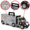 MOBIUS Toys Dinosaur Truck Carrier – Dinosaurs Playset with 12 Toy Action Figure Dinosaurs – World Dino Toy Set with XL Playmat for Toddlers Boys or Girls for 3, 4, 5, 6, 7 Years Old