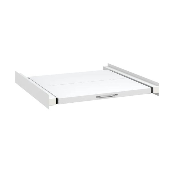UMNUNV Double Washing and Drying Machine Pedestal with Drawers White Steel 337043