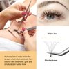 Volume Lash Extensions 7D 0.07mm D Curl 12mm Short Stem Premade Fans Soft|Optinal 3D|4D|5D|6D|7D|8D 0.07/0.10mm C/D 8-20mm Mix-9-16mm 12-15mm 8-15mm|(7D 0.07D 12mm)