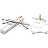 2 Packs Pocket Readers Ultra Slim Compact Tube Reading Glasses in Silver +1.50