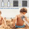 CAPHONT Sand Remover for Beach, 4 Pack Sand Remover Bag, owder Pouch Sand Remover Brush for Beach Vacation Camping Essentials (Not Contain Talc Powder)