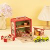 Udeas Wooden Construction Set Toys Animal Farm Toys with Wooden Figurines Storage Toys for Age 3+ Children