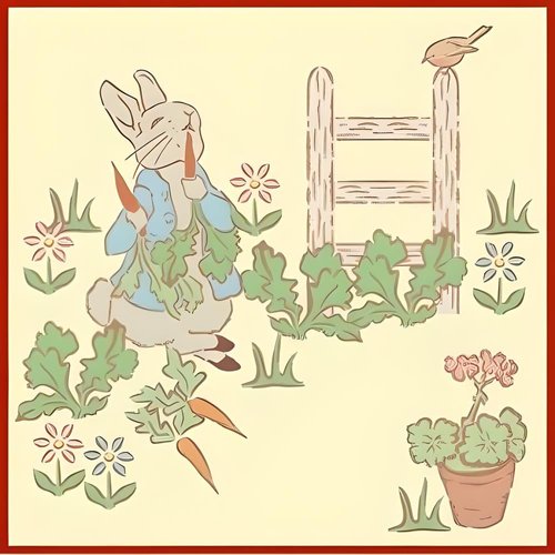 Peter Rabbit Complete Set - 17 Stencils - Children Kids Drawing Chalk Washable Plastic Fun Art DIY Template Reusable Laser Cut Mylar Template for Painting Home Decor DIY Crafts - The Artful Stencil