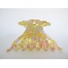 Golden yellow, pink, white clear marbled hair claw clip medium fine hair