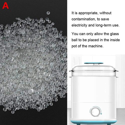 Glass Beads Balls,120g High Temperature Glass Ball Nail Box Silica Sand Beads Manicure Nail Art Quartzite Beads Cleaning Tools