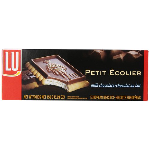LU Cookies Le Petit Ecolier, The Little Schoolboy, 5.29 oz Boxes, Milk Chocolate, 6 pk