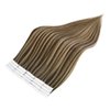 Full Shine Machine Virgin Tape in Extensions Human Hair Color BM Injection Tape in Extensions 20Gram Seamless Skin Weft Tape in Hair Extensions Real Human Hair 14Inch 10Pcs for Wedding