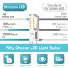 winshine G9 LED Bulb T4 Chandelier Light Bulbs 5000K Daylight, 4W (40W Halogen Replacement) G9 Bi Pin Ceramic Base, 120V AC 360°Beam Angle for, Barthroom Lamp, Crystal Wall Lamp Not-Dimmable 6 Pack