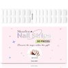 MelodySusie Semi Cured Gel Nail Strips, White - Works with Any Nail Lamps, Salon-Quality, Long Lasting, Easy to Apply & Remove - Includes 30Pcs, 2 Prep Pads, Nail File & Wooden Stick