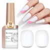 Bevimee Quick Dry Nail Polish, Milky White Nail Polish Air Fast Drying, White Nail Polish Non Gel For Summer Regular Natural Color Water Based Fingernail Polish Nail Lacquer For Nail Art, 12ML