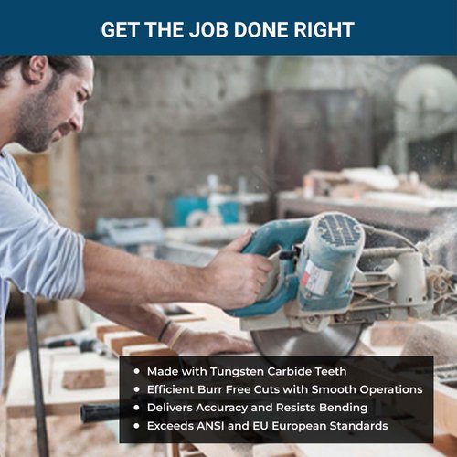 Benchmark Abrasives 9" TCT Saw Blades, Tungsten Carbide Tipped Circular Metal Cutting Saw Blades for Steel, Stainless Steel, Nickel, Titanium, Ferrous Metals, Steel Pipe (9" 48 Teeth)