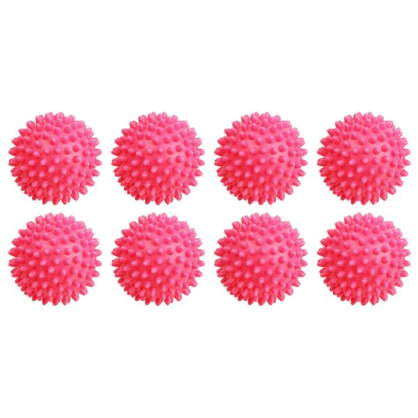 Dryer Balls 8 Pack Pink- Reusable Dryer Balls Replace Laundry Drying Fabric Softener and Saves You Money