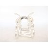 Generic Silver metal butterfly faux pearl and clear crystal hair claw clip bridal clip