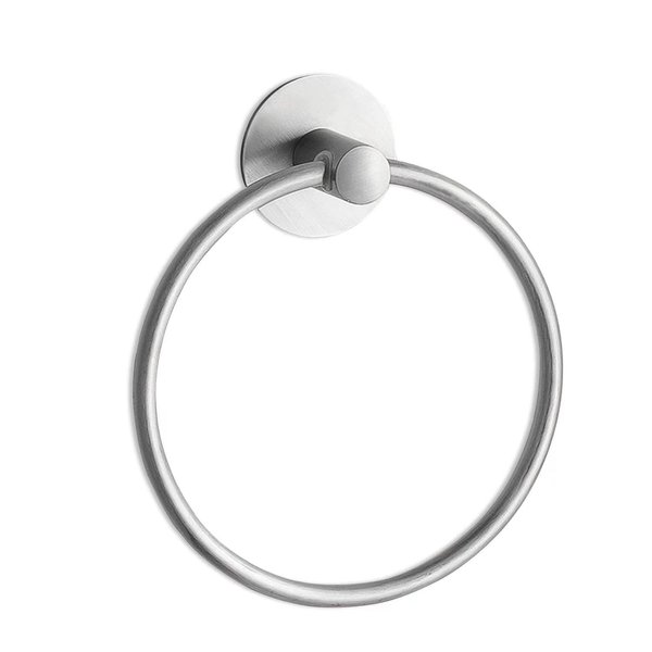 Besteffie Adhesive Towel Ring Wall Mount Hand Towel Ring Self Adhesive Towel Hanger Premium SUS304 Stainless Steel Rustproof Brushed Nickel, Kitchen, Bathroom Hand Towel Holder
