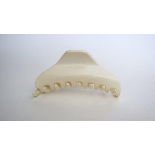 Generic Blonde creme white acrylic hair claw clip for fine, thin hair