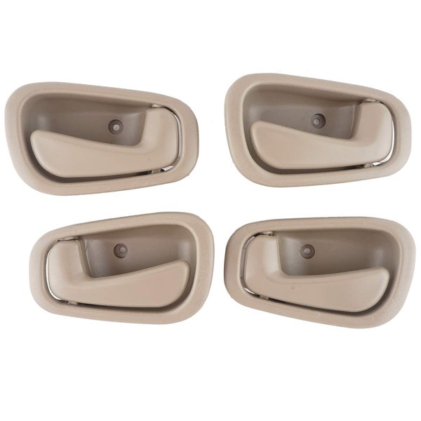 Interior Inside Door Handles for Toyota Corolla Chevy Prizm Manual Lock 1998 1999 2000 2001 2002 Front Rear Driver Passenger Door Handle Replace OE# 80889 80890 79501 79500 Beige