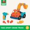 Battat- Wonder Wheels- Take-Apart Crane Truck – Toy Crane Truck With Drill For Kids – STEM Toy- Developmental Toy – 3 Years +