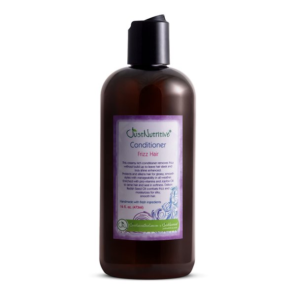 Just Nutritive Frizz Hair Conditioner | Anti-Frizz Hair Treatment | Hydrating Conditioner for Dry, Damaged Hair | Organic Hair Conditioner for Men and Woman 16 Fl Oz