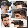 Hair Brush for Men, DUAIU 7Pcs Combs for Men, Hair Styling Comb Set with Vent Hair Brush, Quiff Round Hair Brush, Wide Tooth Comb, Texture Comb for Blow Drying, Detangling, Grooming, Hairdressing