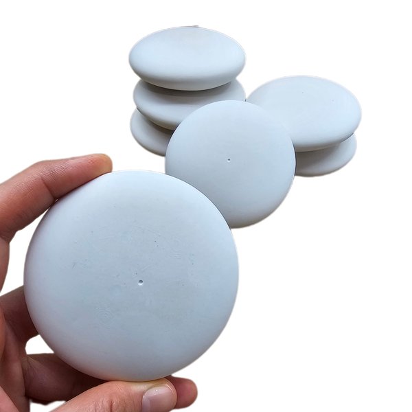Blank Round Mandala Stones for DIY Painting - Smooth Surface - Creative Art Supplies 3 in (7 Pack)