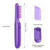 Yuecoom Electric Detangling Brush, Wet or Dry Tame The Mane Hair Detangler Brush with Cover, Negative Ion Massage Comb Styling Tool (Battery Not Included)