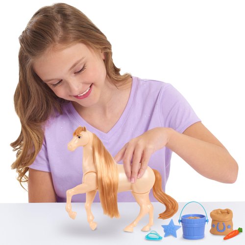 Spirit Riding Free Sounds and Action Horse Feed Set, Mystery, Kids Toys for Ages 3 Up by Just Play
