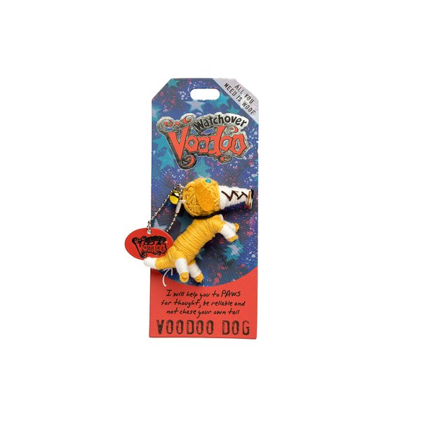 Watchover Voodoo - String Voodoo Doll Keychain – Novelty Voodoo Doll for Bag, Luggage or Car Mirror - Dog Voodoo Keychain, 5 inches