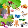 Jellydog Toy Party Favors for Kids,12PCS Mini Building Blocks Animal, Building Sets Stem Toys, Assorted Building Blocks Sets for Birthday Party Gift,Goodie Bags, Prize,Cake Topper