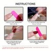 24Pcs Wine Red Press On Nails Short Oval,CEWEWP Thick Acrylic Nails Press Ons,Short Almond Nails Glue on,Natural Round Fake Nails,One Color Gel Stick On Nails Set For Tiny Average Wide Nail Beds
