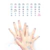 Fanoshon Unicorn 3D Nail Art Stickers Decals Self-Adhesive for Kids Little Girls, 270+ Cute Nail Tip Star Crown Princess Nail Manicure for Fingernails Toenails Birthday Party Supplies Gift Favors