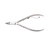 Cuticle Trimmer Super Sharp - MUNDIAL 522-AP - Cuticle Nippers for Professional Manicure Kit and Pedicure Tools, Carbon Textured Handle With Durable Spring. Tip Guard Included.