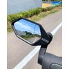 MEACHOW 2022 New Bar End Bike Mirror, Crystal UHD Automotive Grade Glass Lens E-Bike Mirrors, Scratch Resistant, Safe Rearview Mirrors, (Silver Left Side) ME-022LS