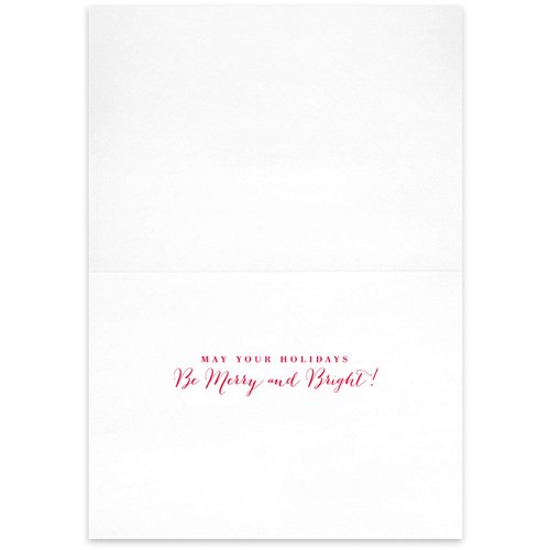 Masterpiece Studios Warmest Wishes 18-Count Christmas Cards with Foil-Lined Envelopes, 7.8" x 5.6", Longhorn Steer in Lights