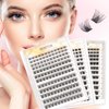 Lash Cluster Extension 144pcs Individual Lashes Cluster Natural DIY Eyelash Lash Clusters 8-16mm Mix D Curl Eyelash Clusters Extensions Self Application at Home(MRTA01 Lashes Clusters)